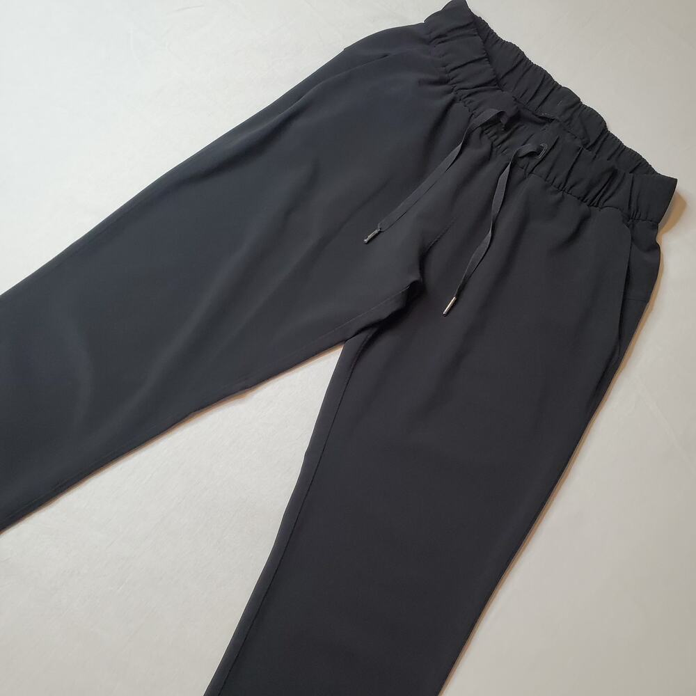 Lululemon Womens Size 6 On The Fly Pant Woven 28" Black W5AHOS